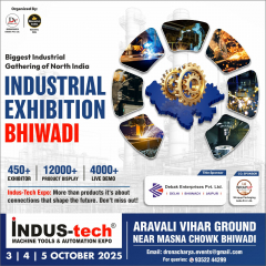 INDUS‑tech Expo Bhiwadi 2025 – Machine Tools & Automation Exhibition
