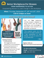 Enhance your skills as Leader – Join Our FREE Better Workplace for Women Training!