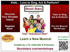 Skool Starz Performing Arts - Train "Hollywood Style" to sing and act. Free Class Pass