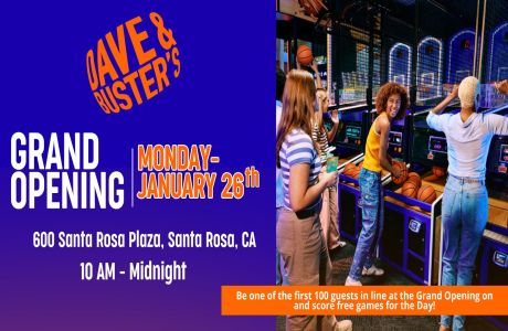 Santa Rosa Party Dave and Buster's Grand Opening in Santa Rosa!