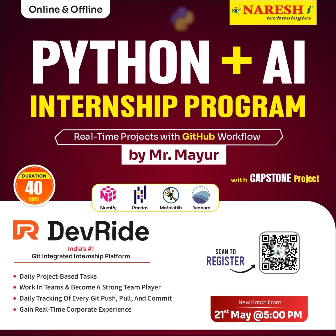 Launch Your Career with Python + AI Internship Program - Webinar