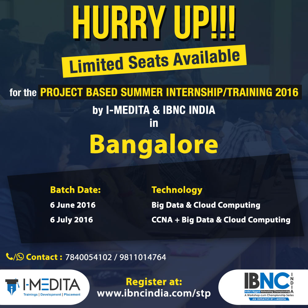 Project Based Summer Training/Internship Program at Bangalore, Bangalore, Karnataka, India