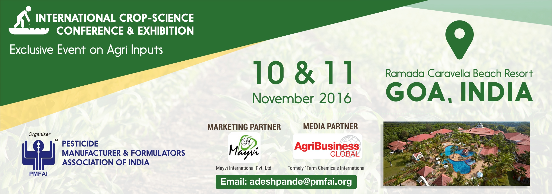 International Crop Science Conference and Exhibition- Agrochemical Event, South Goa, Goa, India