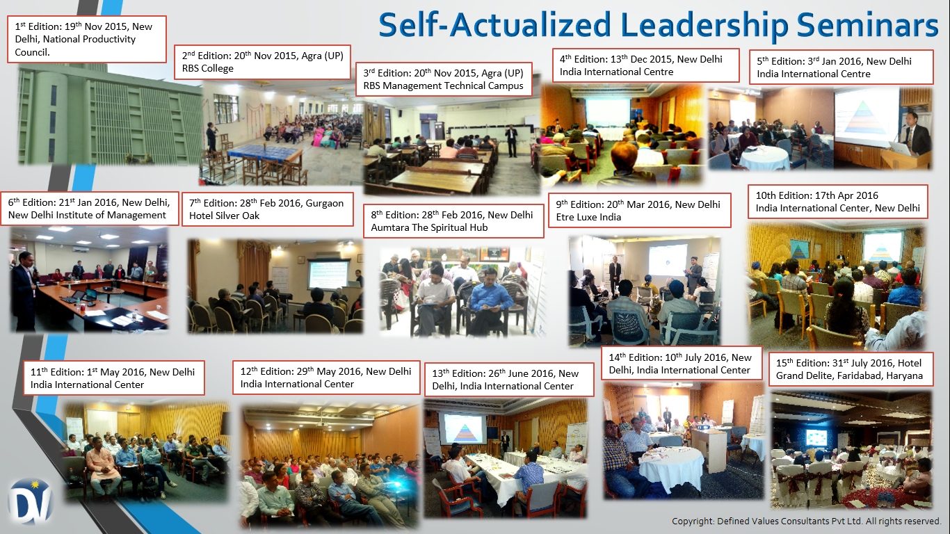 Self-Actualized Leadership Network Seminar, 16th Edition, Central Delhi, Delhi, India