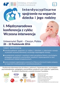 Child and family support Interdisciplinary overview 1st International Conference "Early Childhood Intervention"