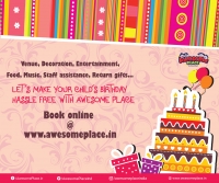 Celebrate Birthdays at Awesome Place, Bangalore