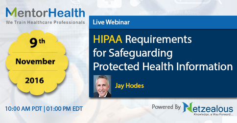 HIPAA Requirements for Safeguarding Protected Health Information 2016, San Diego, California, United States