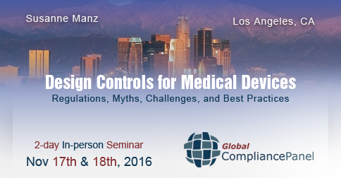 Risk Management in Medical Device Design 2016, Los Angeles, California, United States