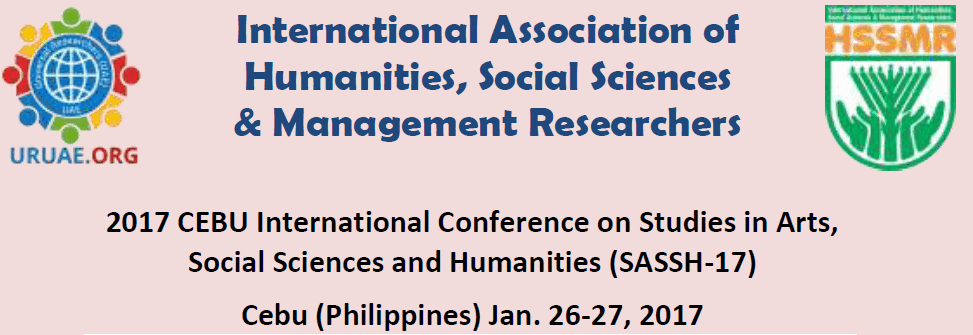 2017 CEBU International Conference on Studies in Arts, Social Sciences and Humanities (SASSH-17), Cebu, Central Visayas, Philippines