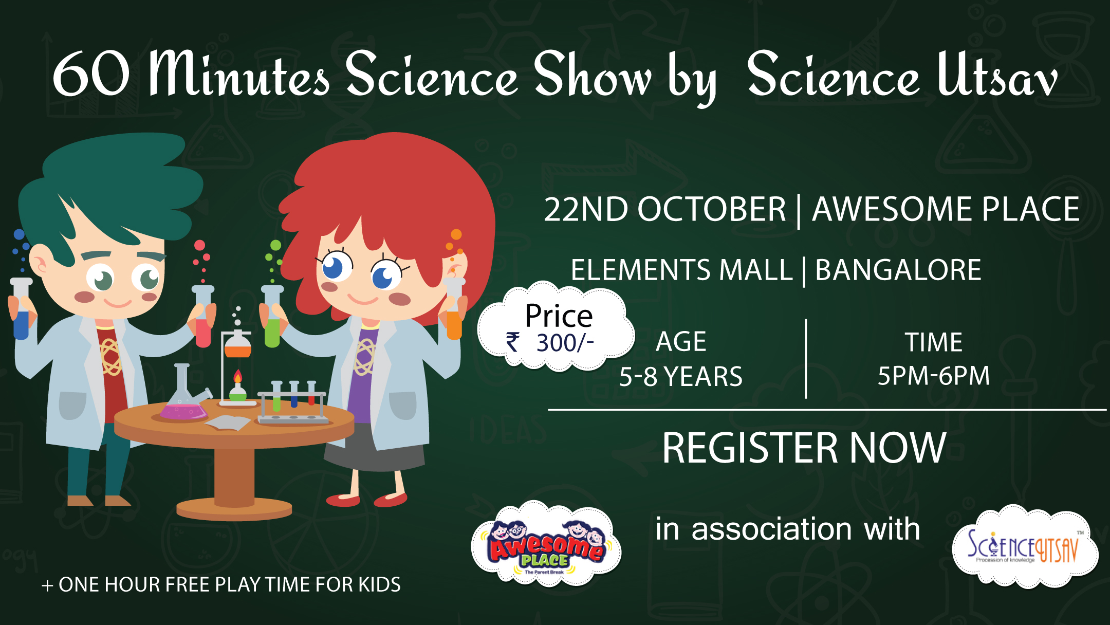 60 Minutes Science Show by Science Utsav - Elements Mall, Bangalore, Bangalore, Karnataka, India