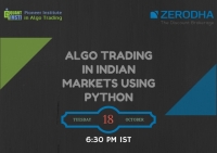 Webinar on Algo Trading in Indian Markets using Python