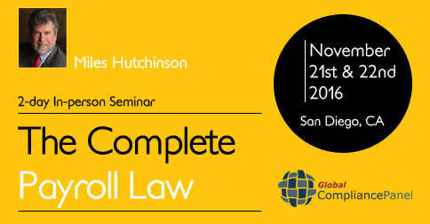 Seminar on the Complete Payroll Law 2016, San Diego, California, United States