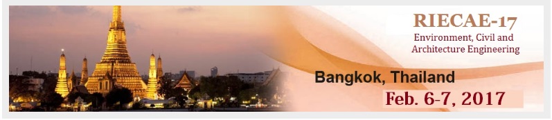 International Conference on Research & Innovation in Environment, Civil and Architecture Engineering (RIECAE-17), Bangkok, Thailand