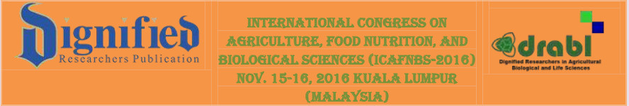 International Congress on Agriculture, Food Nutrition, and Biological Sciences (ICAFNBS-2016), Kuala Lumpur, Malaysia
