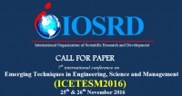 7th International Conference on Emerging Techniques in Engineering,Science & Management (ICETESM2016)