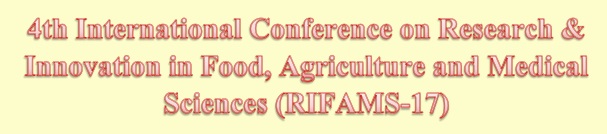 4th International Conference on Research & Innovation in Food, Agriculture and Medical Sciences (RIFAMS-17), Singapore