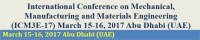 International Conference On Mechanical, Manufacturing And Materials Engineering (ICM3E-17)