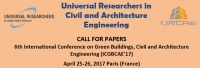 6th International Conference on Green Buildings, Civil and Architecture Engineering (ICGBCAE'17)