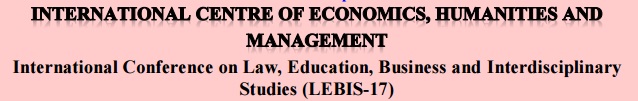 International Conference on Law, Education, Business and Interdisciplinary Studies (LEBIS-17), London, United Kingdom