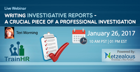 Online Training on Writing Investigative Reports, Boston, California, United States
