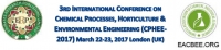 3rd International Conference on Chemical Processes, Horticulture & Environmental Engineering (CPHEE-2017)