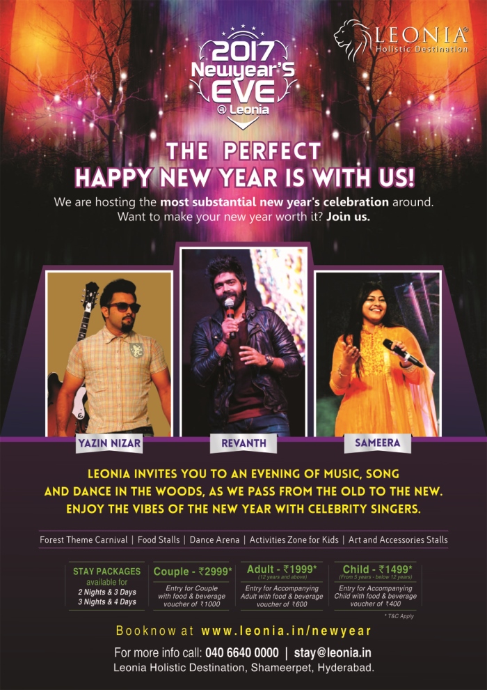 New year Events in Hyderabad | Book Stay & Party Tickets at Leonia, Hyderabad, Andhra Pradesh, India