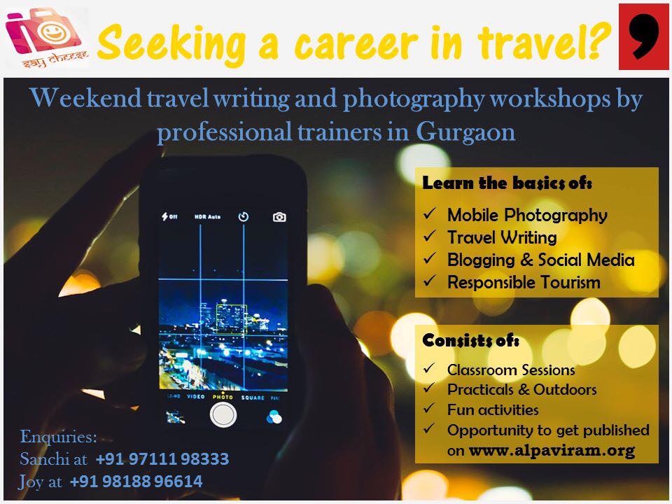 Travel Writing and Photography Workshop, Gurgaon, Haryana, India